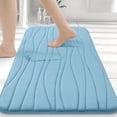 thumbnail image 1 of Alfombra de baño Buganda Memory Foam 90 x 60 cm, color azul, 1 of 8