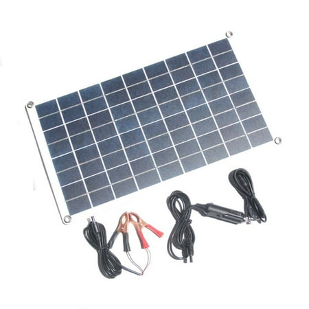 

16W18V solar panel charger 12V car battery phone charger dual USB/DC output