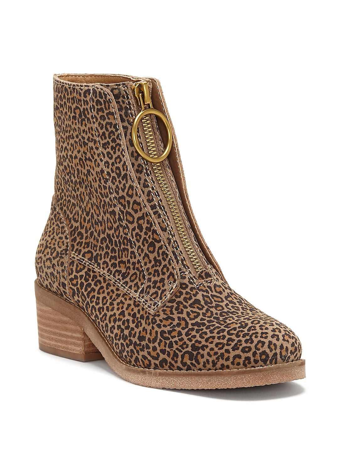 lucky brand leopard booties