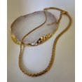 thumbnail image 2 of LAPRECIEUZ DE ARTHES JEWELRY 18K Yellow Gold Filled Vintage Braided Herringbone Chain Women's 18", 2 of 7