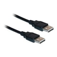 thumbnail image 1 of CableWholesale.com - USB cable - USB (M) to USB (M) - USB 2.0 - 6 ft - black, 1 of 1