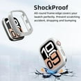 thumbnail image 3 of ZUKKASHAN 2 Pack [NO Screen Protector] Bumper Case for Apple Watch SE/Series 6/5/4 44mm, Slim Thin Shockproof Bumper Cover, Hard PC Protective Frame All-Around Edge for iWatch 44mm, 3 of 5