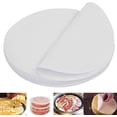 thumbnail image 1 of Non-Stick White Round Baking Papers Parchment Paper Baking Accessory Baking Parchment Paper Round Cakes for Cake Baking, Baking, Cheesecakes (100 Sheets), 1 of 7