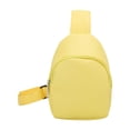 thumbnail image 2 of Bolso bandolera para niños, portátil, con correa ajustable, para camping, viajes, excursiones y escuela. Amarillo, 2 of 9