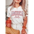 thumbnail image 2 of Patriotic Casual Tee with Bow Knot Print and Crew Neck - White, 2 of 7