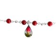 thumbnail image 3 of JOYARIS Tobillera Ajustable Flores Encapsuladas Cuarzos Plata 925 Talla Largo/Ancho: 28 cm (ajustable) x 2 mm PT-0000737, 3 of 4