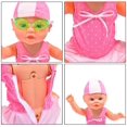 thumbnail image 3 of Juguete eléctrico para bañera de agua para niños, juguetes flotantes para piscina de inducción a prueba de agua, lindas minimuñecas decorativas para niños y niñas de más de 3 años Adepaton LN-2179-2, 3 of 6