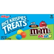 Kellogg's Blasted Rice Krispies Treats with M&M's Minis, 3.4 Oz., 6 Count