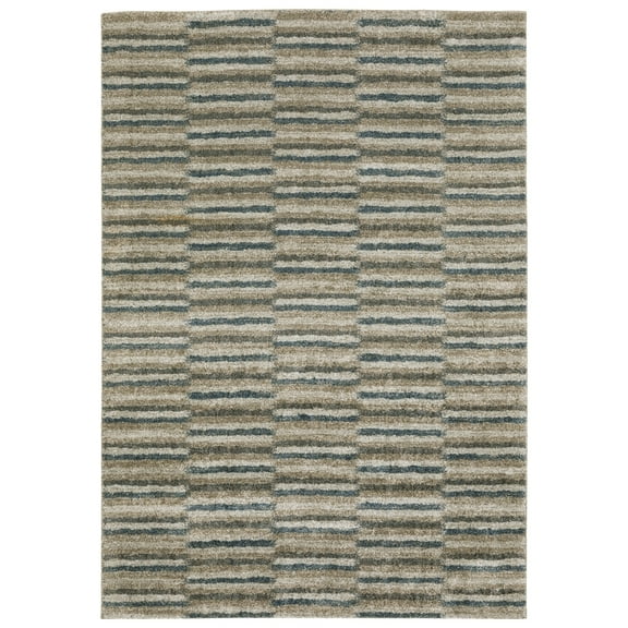 Alton Industrial Rug 5502D in Teal Rectangle 6' 6" X 9 ' 6"