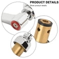 thumbnail image 2 of LEFU for T&S Brass 002713-40 Spindle Assembly Lever Handle, Replacement Part for Faucets, Smooth Operation, Easy Installation, for Durable Brass Construction, Red (Hot), 2 of 10