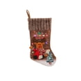thumbnail image 2 of Jumbo 3D Christmas Stockings, Light‑up Christmas Stocking, Large Xmas Stocking with 3D Character Appliques & LED Lights, Vintage Hanging Gift Sack for Fireplace Mantel Home Holiday Decoration, 2 of 7