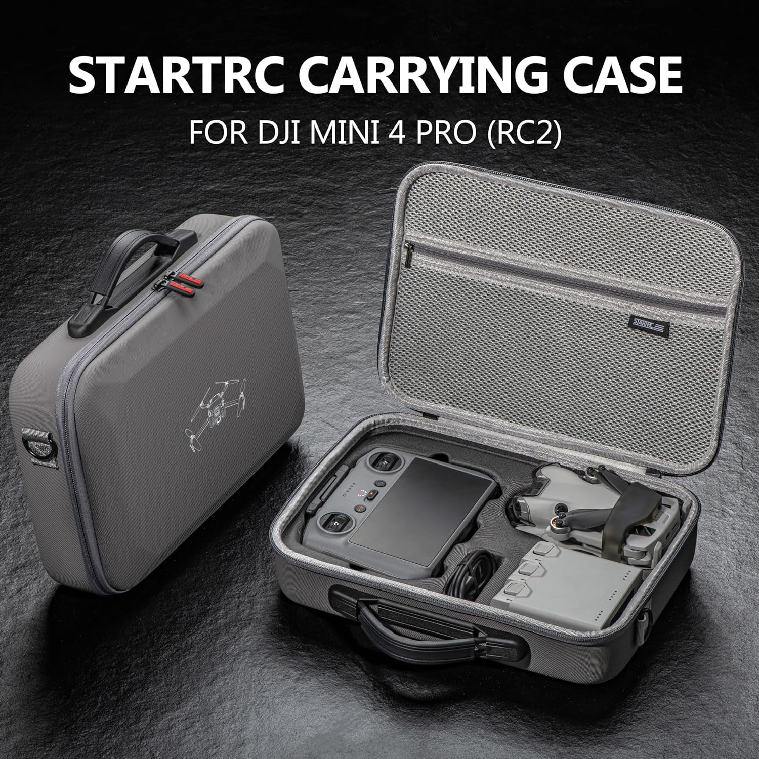 Hartschalen-Tasche Für DJI Mini 4 Pro – Wasserdicht, Stoßfest & Mit Fachunterteilung Für Fly More Combo