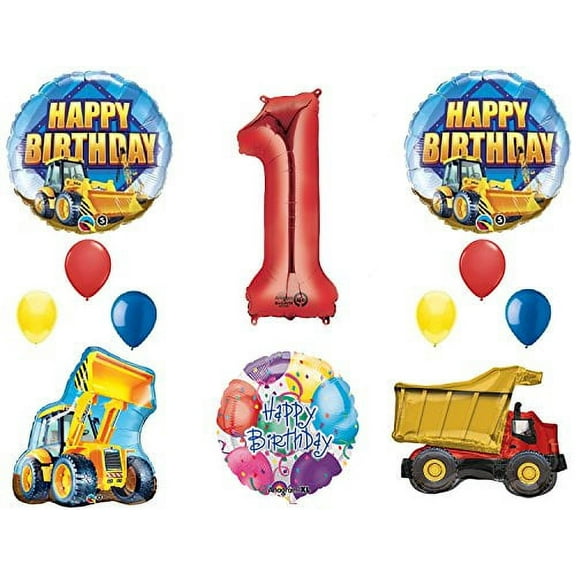 The Ultimate Construction 1st Birthday Party Supplies and Balloon Decorations