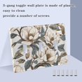 thumbnail image 4 of 3 Gang Switch Covers Retro Flowers Light Wall Plate Home Faceplate Switch Plates 6.37”x4.48”, 4 of 8
