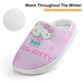 thumbnail image 4 of Kids Slippers Hello Kitty House Slippers Warm Soft Plush Slipper Anti-Slip Winter Fluffy House Shoes for Boys Girls, 4 of 7