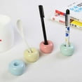 thumbnail image 3 of Mini Ceramic Toothbrush Holder Stand, Mini Ceramic Couple Toothbrush Holder, Hand-Made Bathroom Toothbrush Holder, 3 of 9