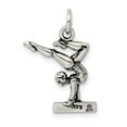 thumbnail image 3 of FB Jewels Sterling Silver Antiqued Gymnasts Charm, 3 of 4