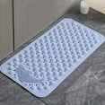 thumbnail image 4 of UTXQFD Shower and Bathtub Mat 13.76x27.56in, Rubber Non-Slip Shower Mat for Elderly & Kids, Bathtub mat Non Slip with Drain Holes &Suction Cups, Bath Mat for Bathroom and Tub, Machine Washable, 4 of 9