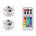 thumbnail image 1 of 1-10pcs IP65 Waterproof Submersible LED Lights Remote Control LED Tea Mini Lights Underwater Lamp For Wedding Party Vase Decor ,Easy to Install, 1 of 7