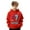 Red, variant on Boys Graphic Print Hooded Sweatshirt with Long Sleeves, Pullover Casual Jacket with Front Pocket, for Outdoor Sports and Daily Wear
