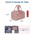 thumbnail image 2 of Premium Edition  Travel Toiletry Bag, Lightweight Large Wide-open Travel Bag for Women, Puffy Cosmetic Makeup Bag Organizer with Handle for Accessories,Essentials, Toiletries, 2 of 6