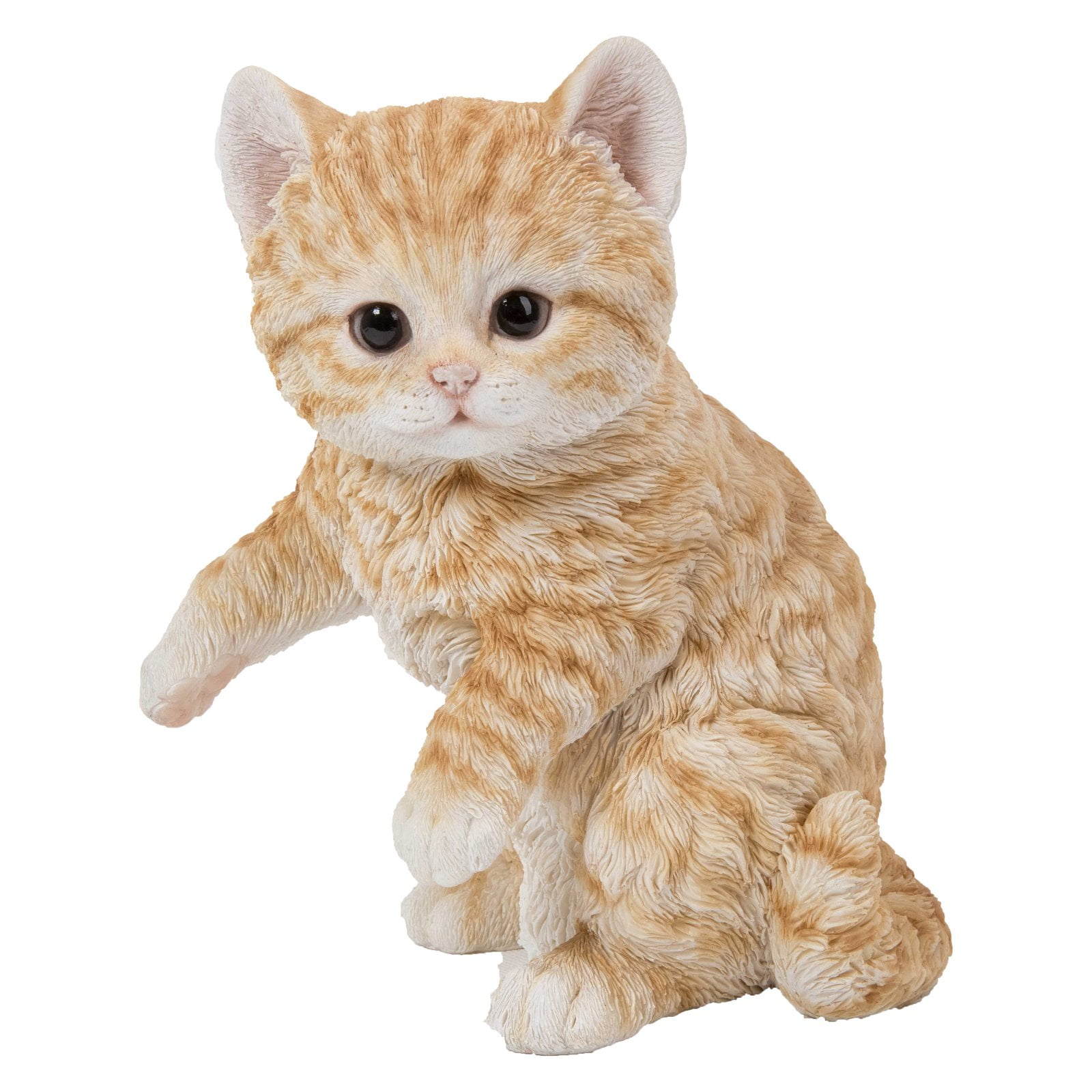 Orange Polyresin Affection Cats Ornament Animal Figurine Decoration Collection 