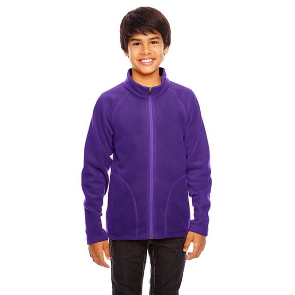 Youth Campus Microfleece Jacket - SPORT PURPLE - XL