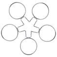 thumbnail image 1 of FENGGUIQU 5 Pcs Crochets à Tasse en Panneau Perforé Argent Acier Inoxydable Utilisation Sécurisée Outil de Rangement pour Atelier, 1 of 8