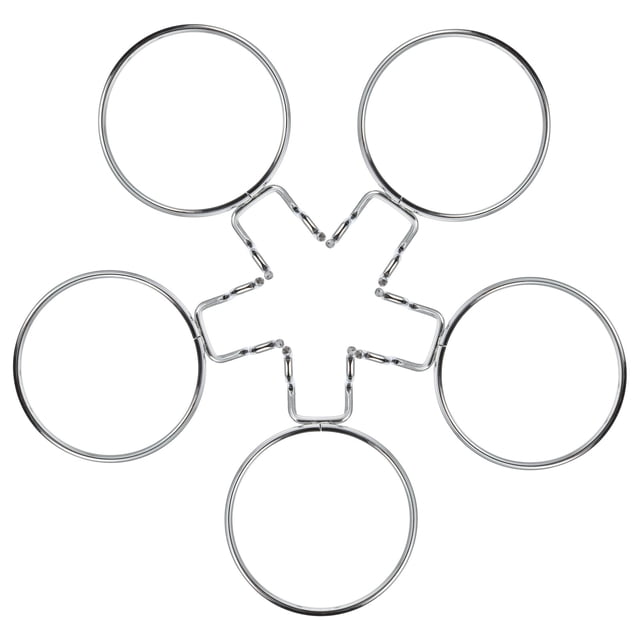 FENGGUIQU 5 Pcs Crochets à Tasse en Panneau Perforé Argent Acier Inoxydable Utilisation Sécurisée Outil de Rangement pour Atelier