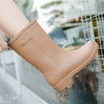 thumbnail image 5 of AUDeals Women's Mid Tube Rain Boots Waterproof Non Slip Lightweight Outdoor Work Gardening Shoes, 5 of 6