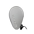 thumbnail image 1 of maskred Universal Table Tennis Rackets Protective Case Waterproof Impact Proof Zipper Closure Racquets Storage Bag Pouch PU Leather Silver, 1 of 5
