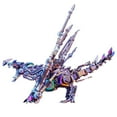 thumbnail image 3 of 3D Metal Puzzle Intelligential Dragon DIY Steampunk Assembly Model Kit, 1390+PCS Dragon with Colorful Spine Lights, Creative Collectible Ornament Gift for Adults & Teens, 3 of 9