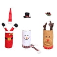 thumbnail image 3 of Bewildely Funda para botella de vino, ropa de Navidad, patrón de dibujos animados, champán, cerveza, bolsa protectora de encaje, funda para botella de Kits de decoración para fiestas Anciano Bewildely HA070040-01B, 3 of 6