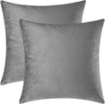 thumbnail image 1 of Dinheiro Juego de 2 acogedoras fundas de almohada decorativas rectangulares de terciopelo para sofá y cama, 12 x 20 pulgadas, 1 of 5