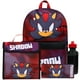 thumbnail image 1 of Set de Mochila Sonic The Hedgehog Shadow 4 Piezas con Lonchera, 1 of 6