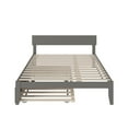 thumbnail image 4 of AFI Boston 14" Queen Wood Platform Bed Frame with Twin XL Trundle, Grey, 4 of 5