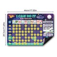 thumbnail image 2 of Children Behavior Star Reward Chore Chart with Full Independence Development Lodestone Dry Dinosaur Self-discipline Form Sticker for Home, 2 of 9