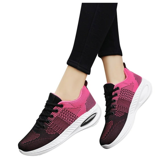 Women's Sneakers Female Sneakers Adult Womens Shoes Low Cut Sneaker Socks Women Girls Sandals Closed Toe Heels Wedding Party Shoes Sequins Bow for Toddler Casual Women Hot Pink 8.5