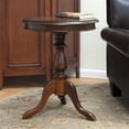 thumbnail image 2 of Carolina Classic Leeann Pedestal Accent Table in Chestnut, 2 of 5
