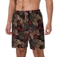 thumbnail image 2 of Balery Hearts and French Bulldog Mens Swim Trunks Swim Shorts for Men Quick Dry Inseam Beach Shorts with Compression Liner Pocket-Small, 2 of 9