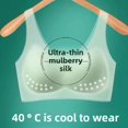 thumbnail image 2 of Ultra-Thin Breathable Women's Bra Large Size Seamless Adjustable Backless Wrap Chest Tank Top, 2 of 6
