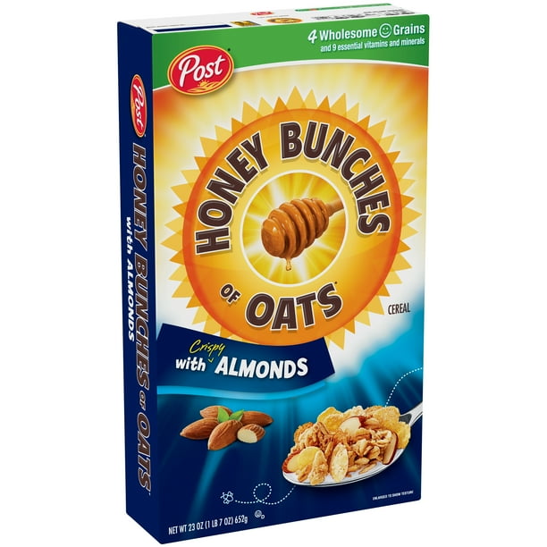 Honey Bunches of Oats with Almonds, Heart Healthy, Low Fat, made with