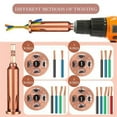 thumbnail image 2 of 4pcs Wire Twisting Tools Wire Stripper and Twister 3/4/5 Way Wire Stripping Twister Tool for Drill Stripping Twisting, 2 of 5