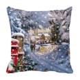 thumbnail image 2 of Funda de Cojín de Terciopelo con Estampado de Árbol de Navidad | Poliéster Multicolor | 45X45Cm | Decoración Navideña E Idea de Regalo, 2 of 6