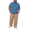 thumbnail image 2 of INSPIRE CHIC Men's Big & Tall Contrast Trim Short Sleeve Work Office Polo Shirt XL Blue, 2 of 5