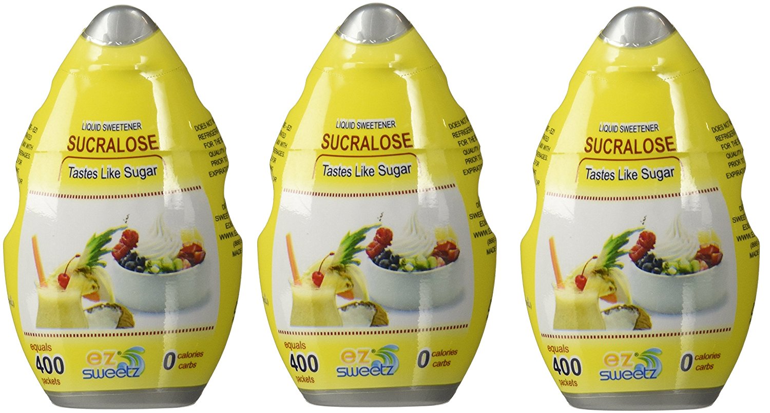 EZ-Sweetz 1.05oz Sucralose - Liquid Sweetener 400 Servings 3 Pack