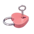 thumbnail image 2 of Caja de almacenamiento de joyas Zulema 4 llaves en forma de corazón de metal pequeño púrpura rojo, 2 of 8