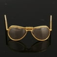 thumbnail image 6 of 1/6 Scale Sunglasses, Male And Female Sun Glasses, Alloy Retro Glasses, for 12inch Action Figures Accessories - E01 Gold, 2.6x2.3cm, 6 of 8