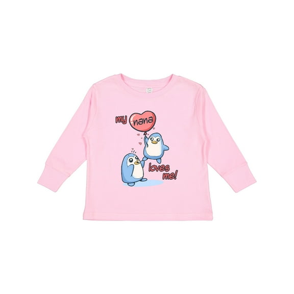 Inktastic My Nana Loves Me Boys or Girls Long Sleeve Toddler T-Shirt