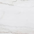 thumbnail image 3 of Maklaine Marble White Side End Table Round Ribbed Base 22" Assembled, 3 of 7
